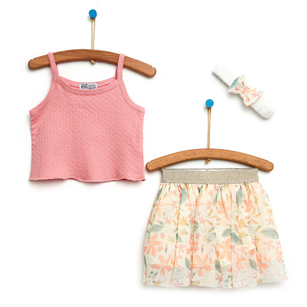 Hello Garden Bluz-Etek Kız Bebek