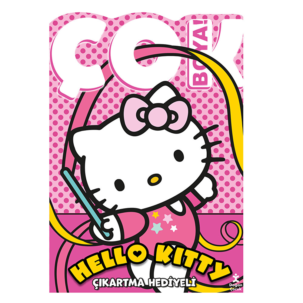 Hello Kitty Çok Boya Çıkartmalı Dev Boyama Kitabı