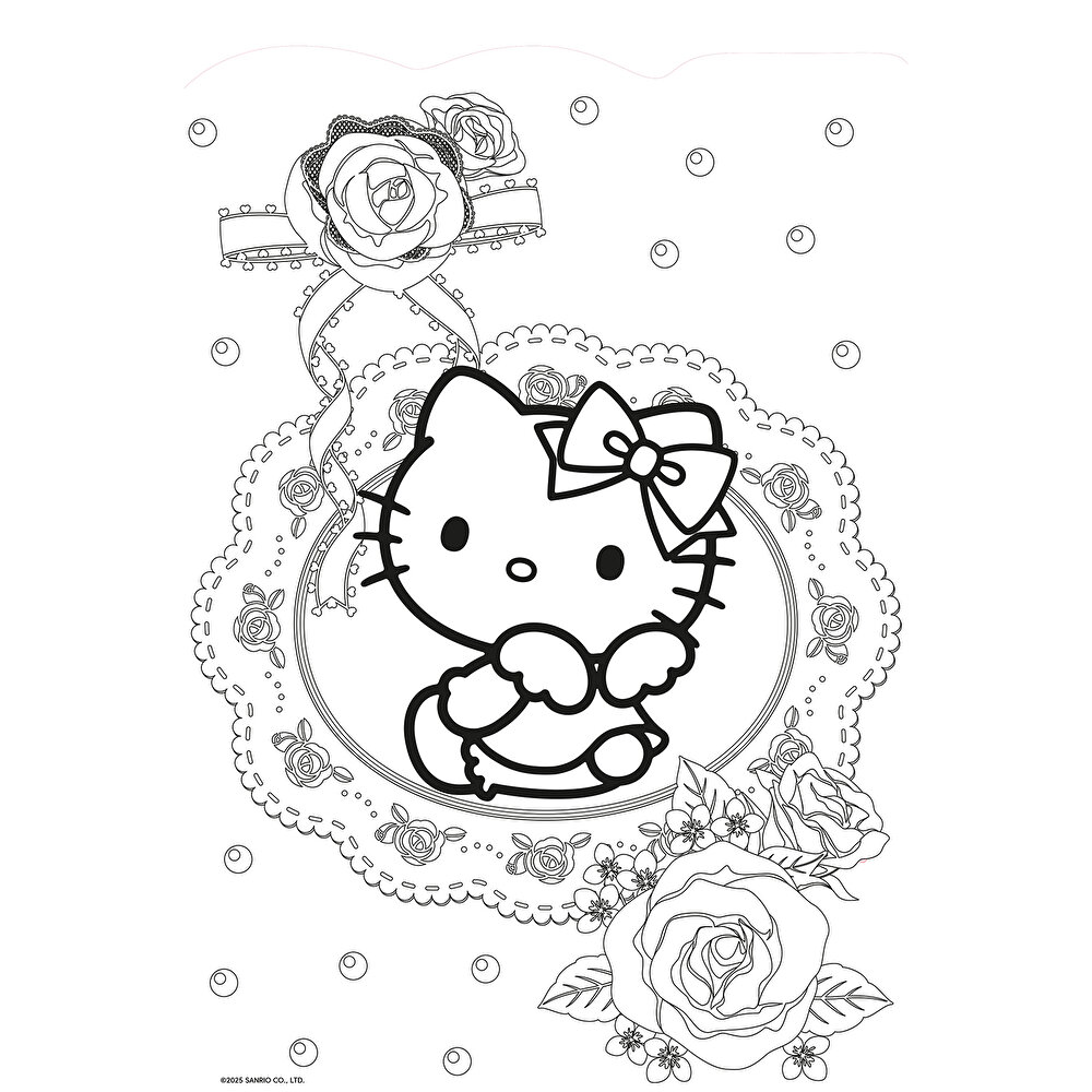 Hello Kitty Çok Boya Çıkartmalı Dev Boyama Kitabı