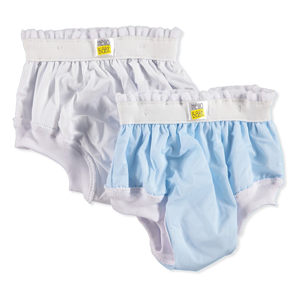 2'li Alıştırma Külodu Mavi Beyaz