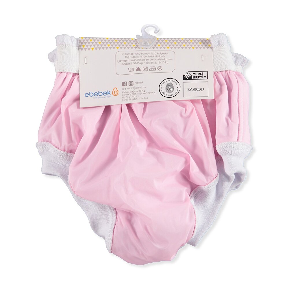 2'li Alıştırma Külodu Pembe Beyaz