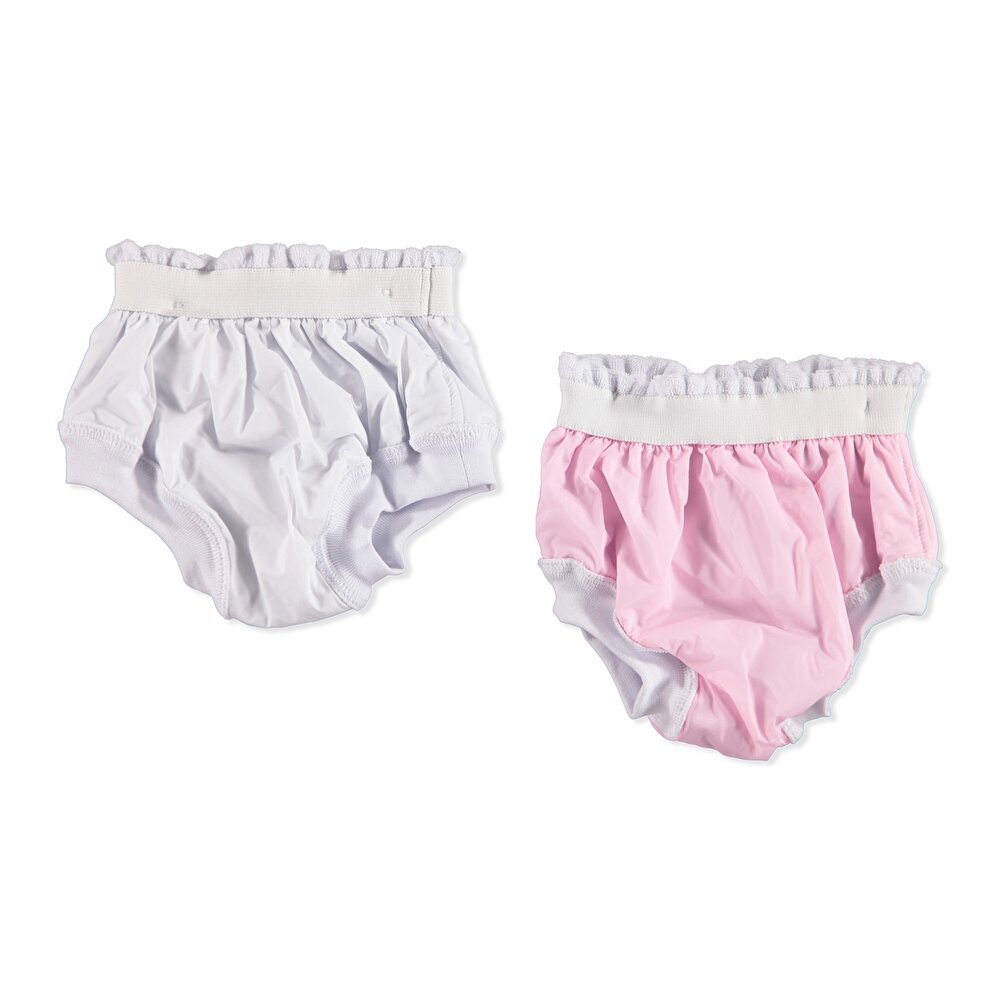 2'li Alıştırma Külodu Pembe Beyaz