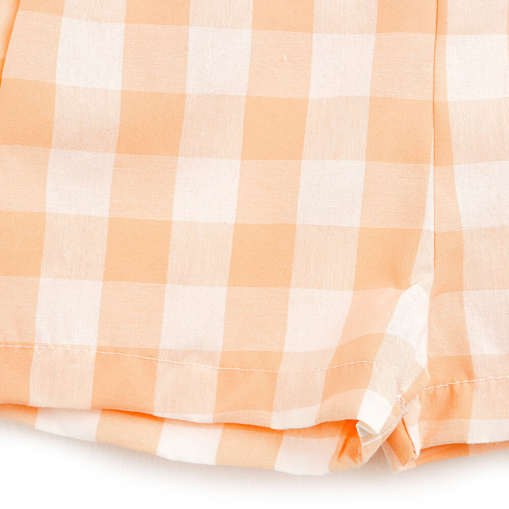 Basic Kız Bebek Ekose Şort