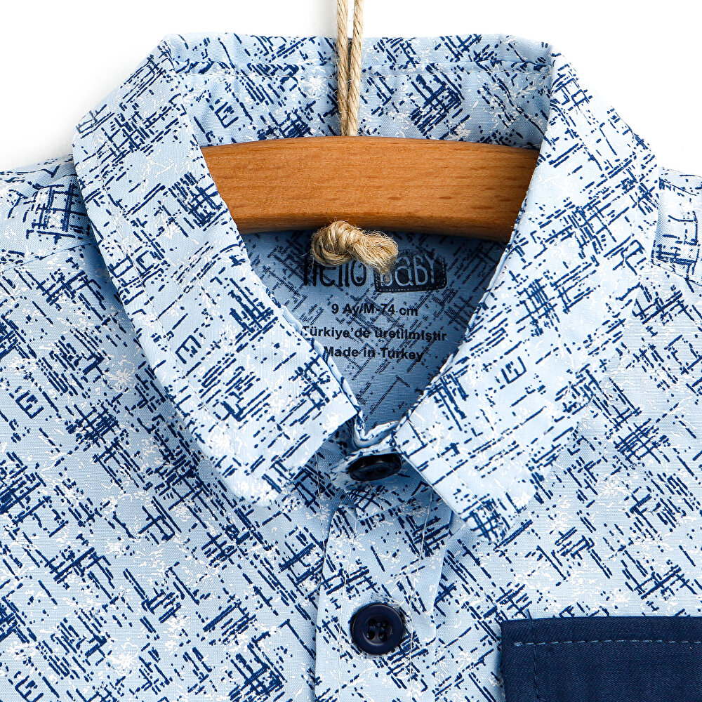 Basic Erkek Bebek Polo Yakalı Gömlek-Şort Takım Erkek Bebek