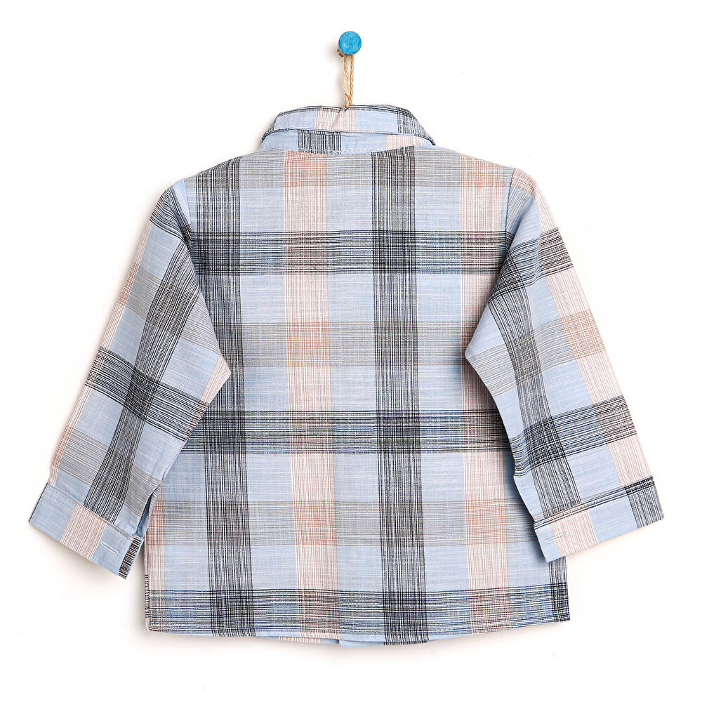 Basic Erkek Bebek Kareli Gömlek Erkek Bebek