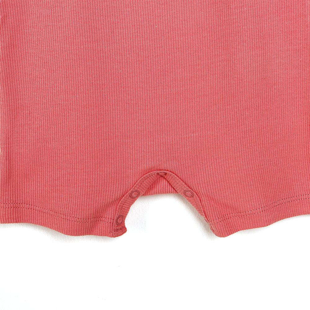 Basic Fırfır Askılı Kısa Tulum Kız Bebek