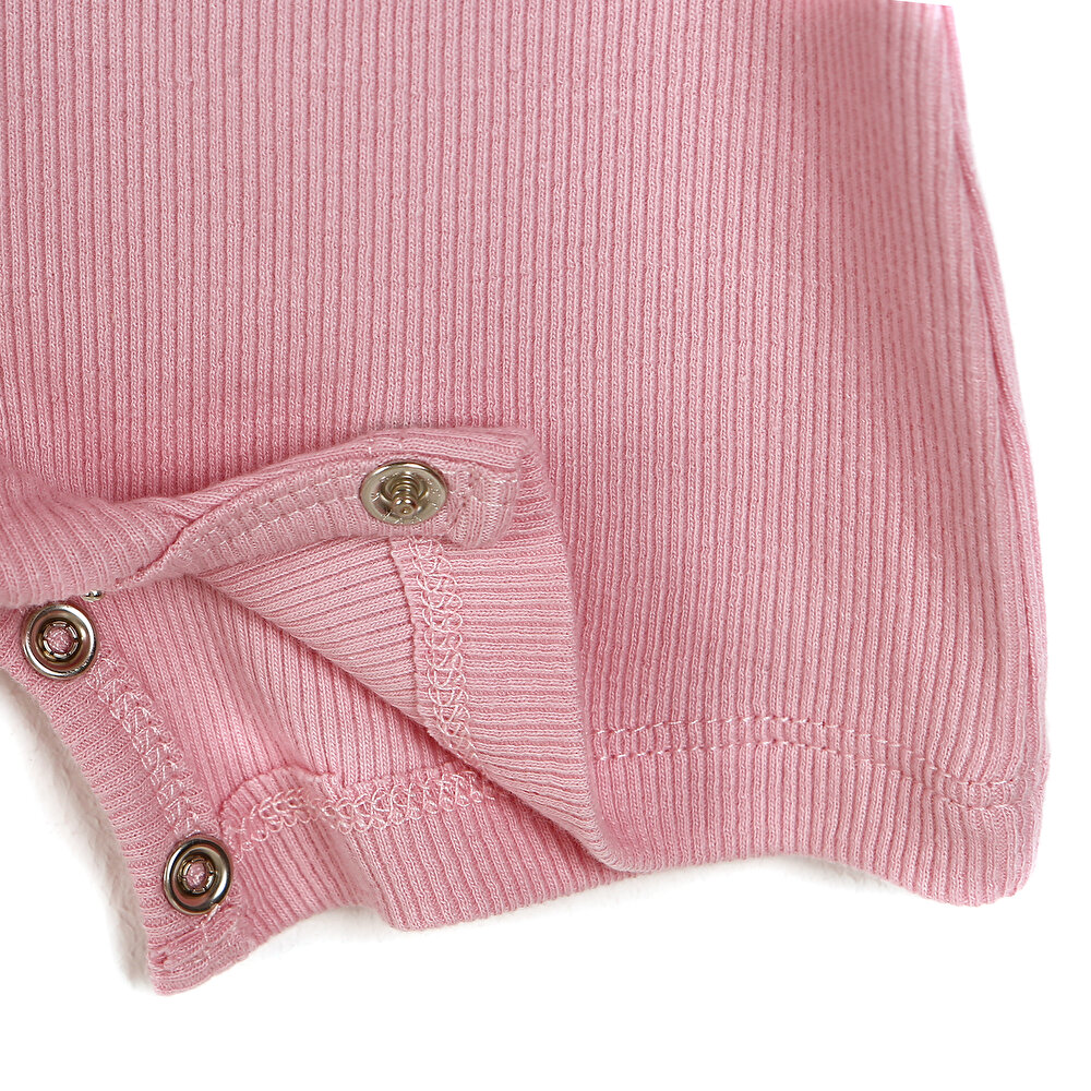 Basic Fırfır Askılı Kısa Tulum Kız Bebek