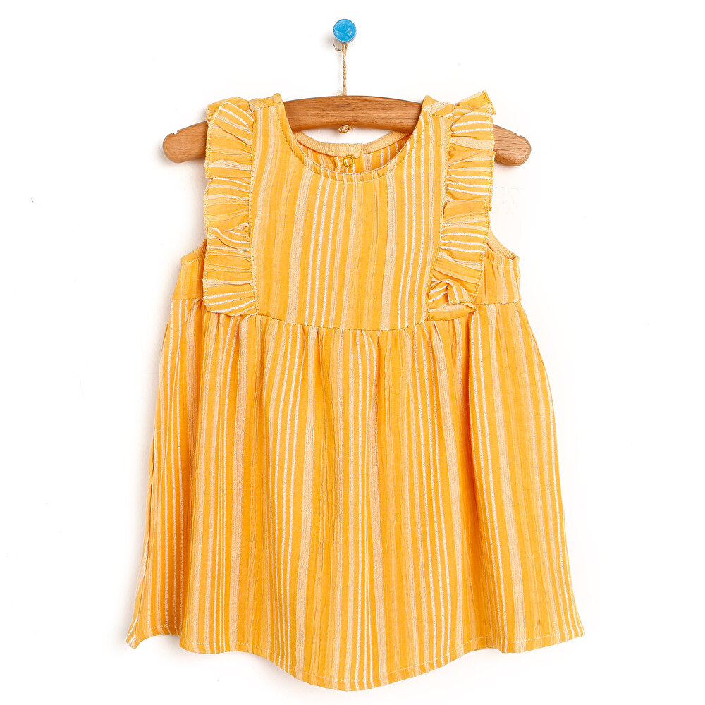 Basic Kız Bebek Fırfırlı Elbise