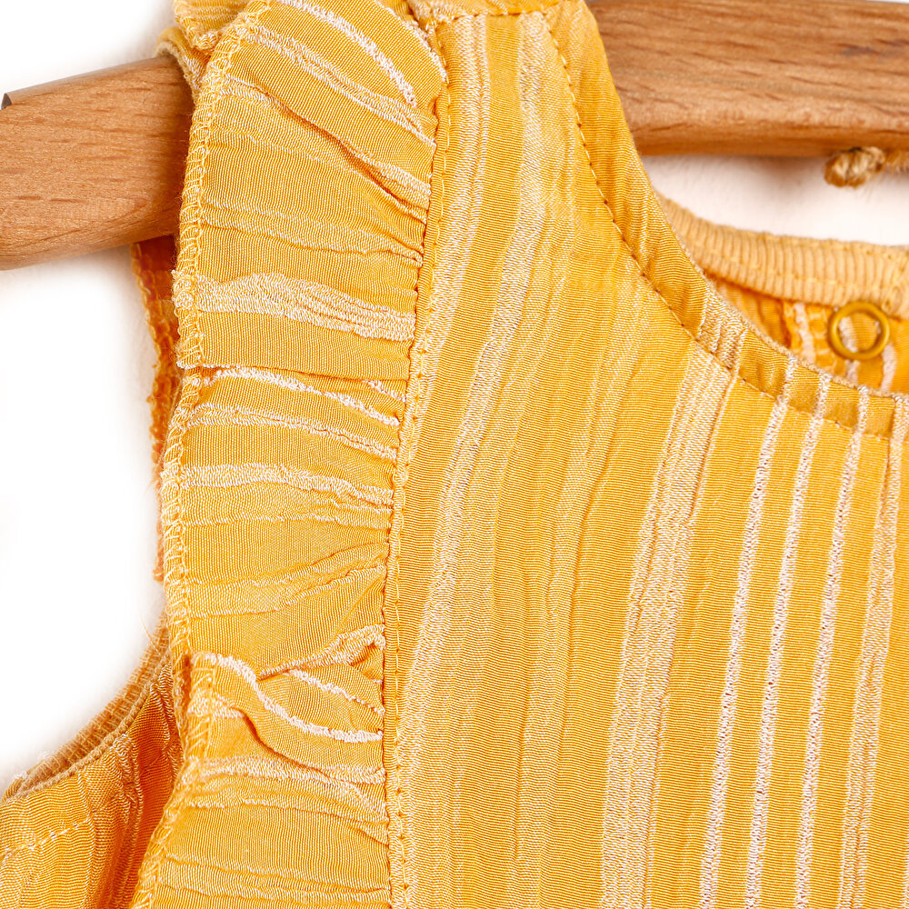 Basic Kız Bebek Fırfırlı Elbise