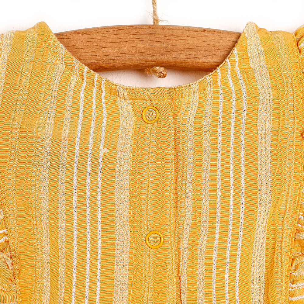 Basic Kız Bebek Fırfırlı Elbise