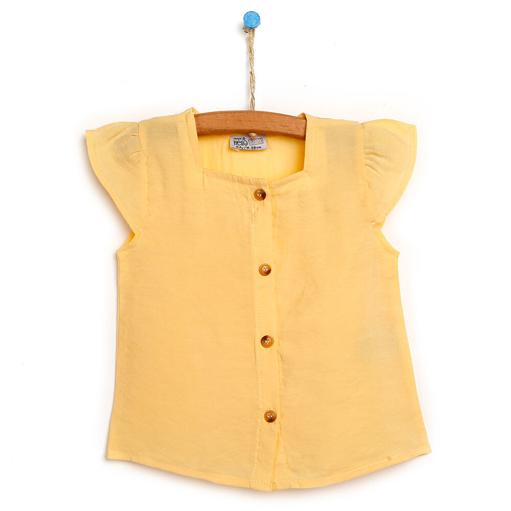 Basic Kız Bebek Modal Düğmeli Bluz Kız Bebek