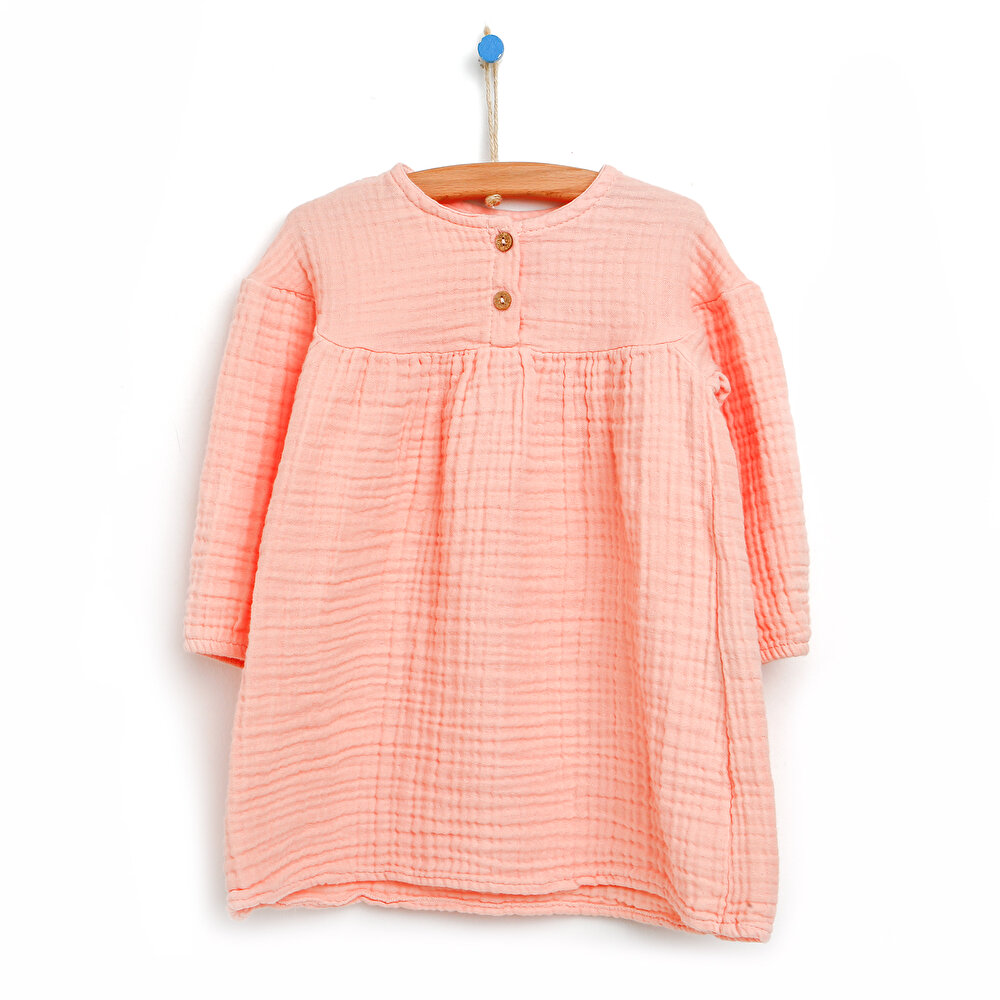 Basic Kız Bebek Müslin Elbise