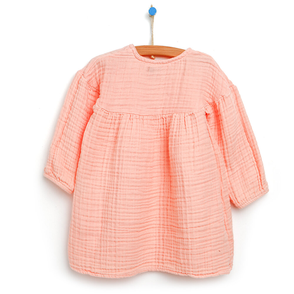 Basic Kız Bebek Müslin Elbise