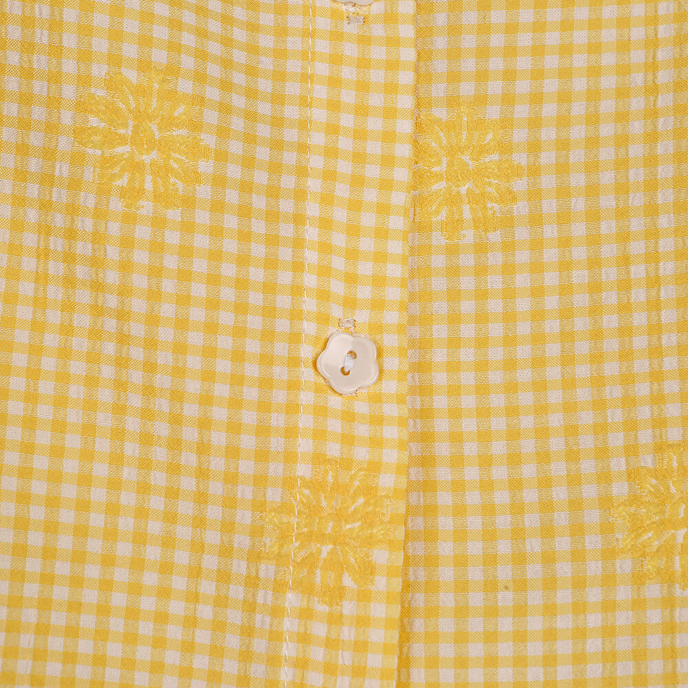 Basic Kız Bebek Sarı Fırfırlı Bluz-Tayt Takım Kız Bebek