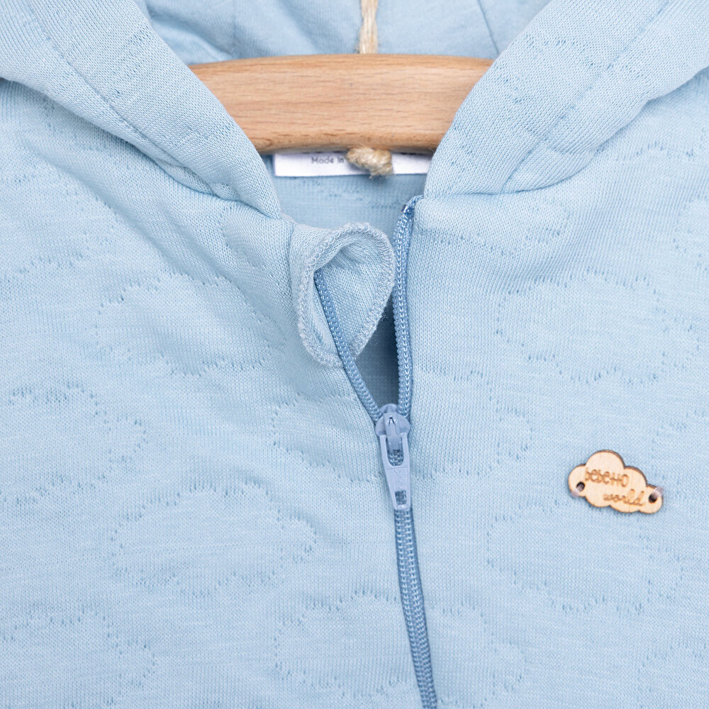 Yenidoğan Clouds Erkek Kapitone Kapüşonlu Tulum