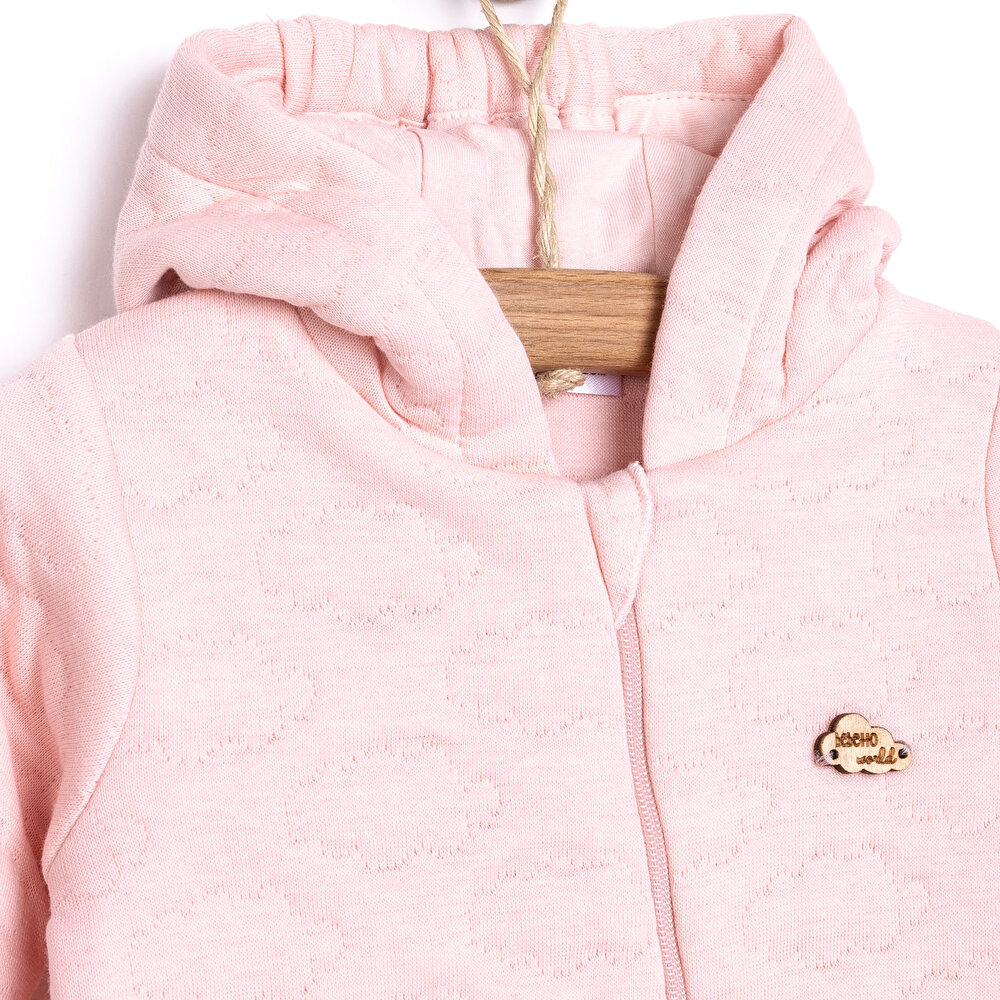 HelloBaby Yenidoğan Kapitone Kapüşonlu Tulum Kız Bebek