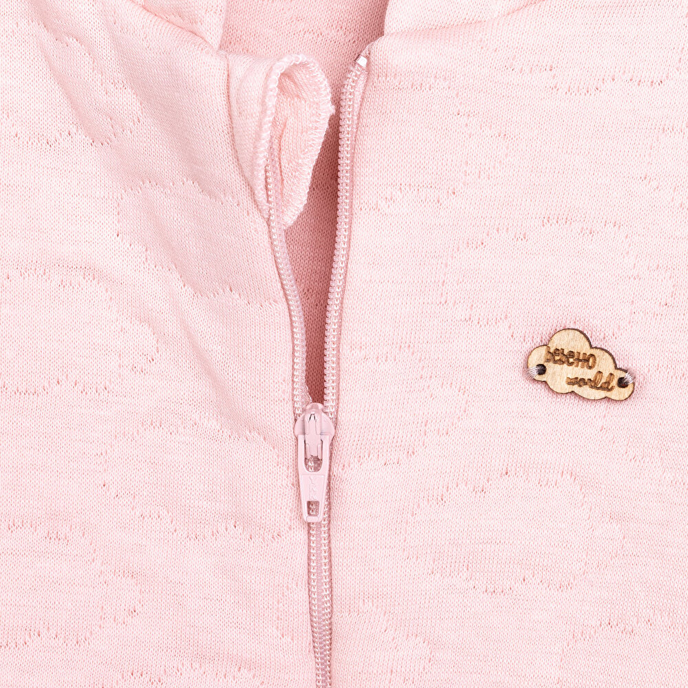 HelloBaby Yenidoğan Kapitone Kapüşonlu Tulum Kız Bebek