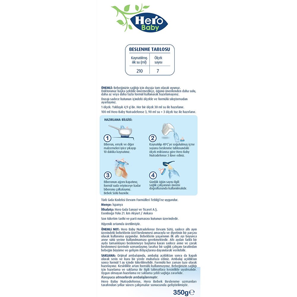 Nutradefense 3 Devam Sütü 350 gr 1-3 Yaş