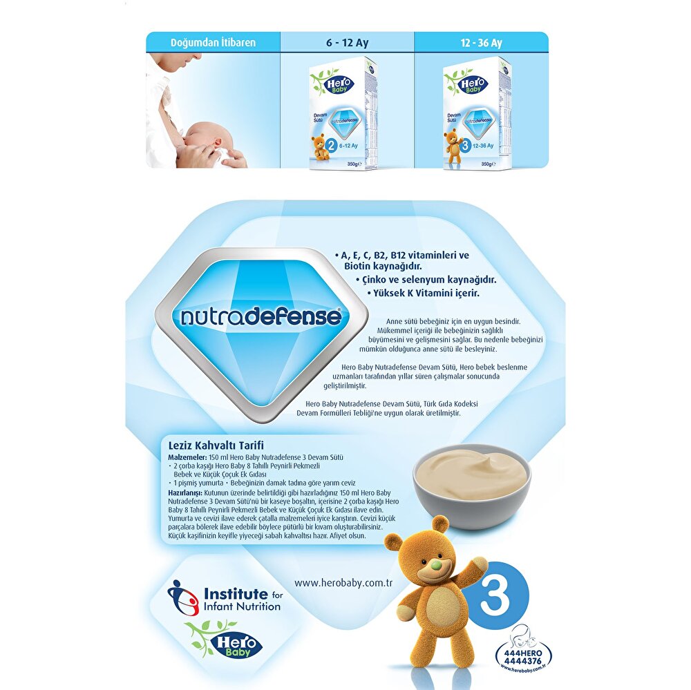 Nutradefense 3 Devam Sütü 350 gr 1-3 Yaş