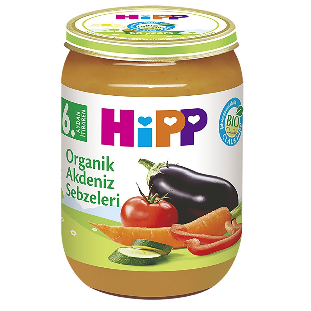 Organik Akdeniz Sebzeleri Kavanoz Mama 190 gr