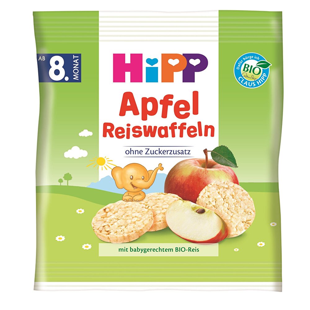 Organiki Elmalı Pirinçli Bebek Gofreti 30 gr