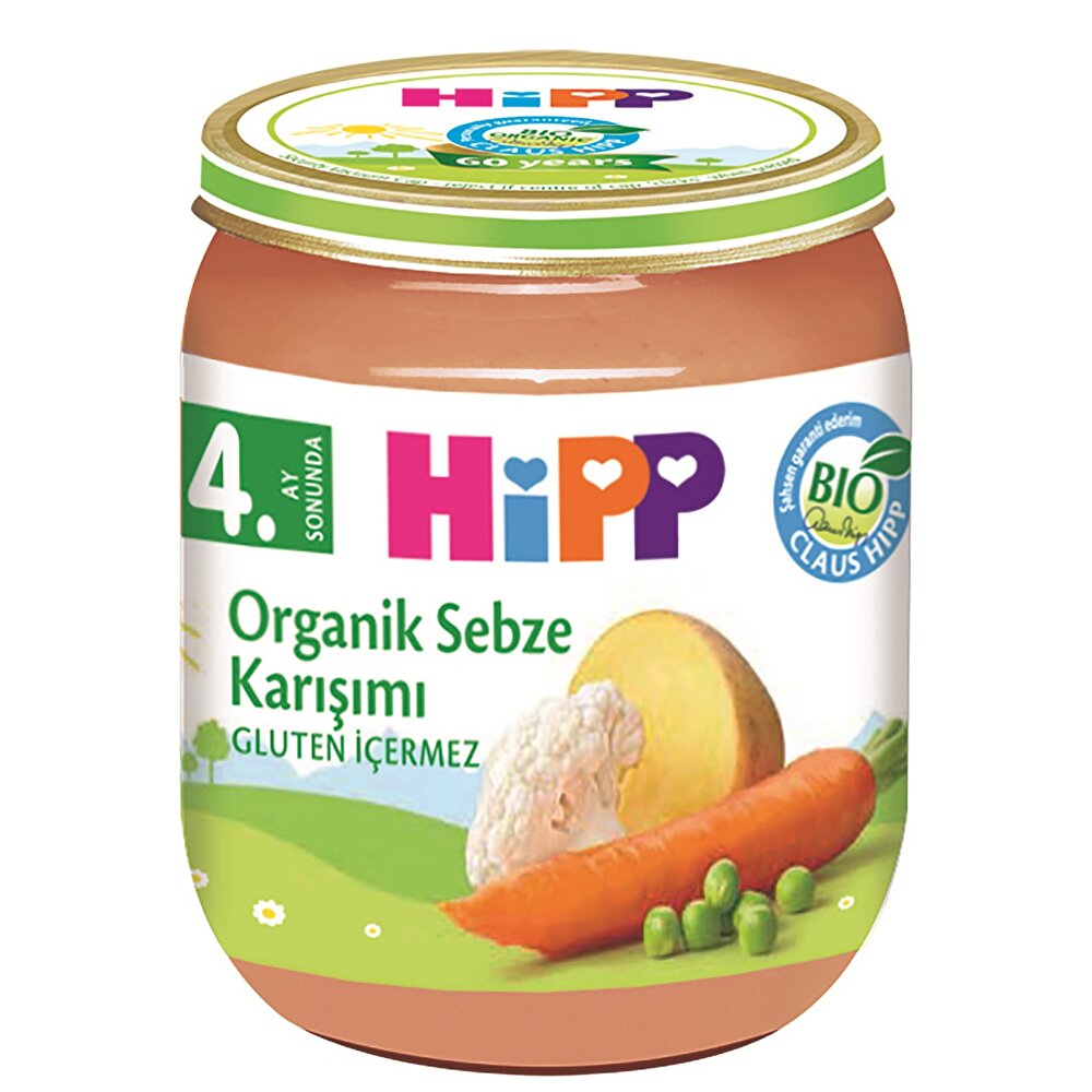 Organik Sebze Karışımı Kavanoz Mama 125 gr
