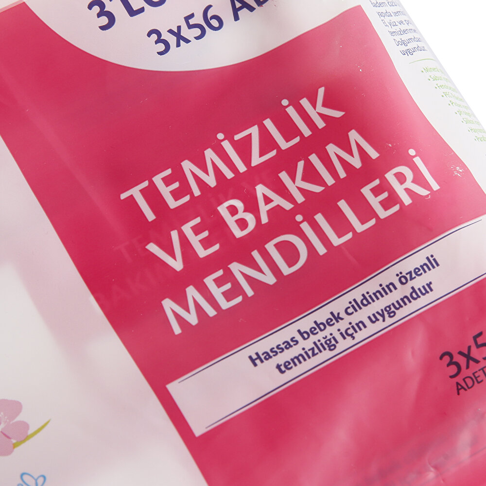 Temizlik Ve Bakım Bebek Islak Mendil 3x56 Adet