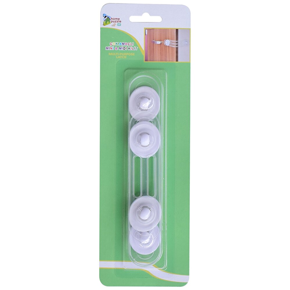 Çok Amaçlı Kilit Mini+Midi 2 Adet Beyaz