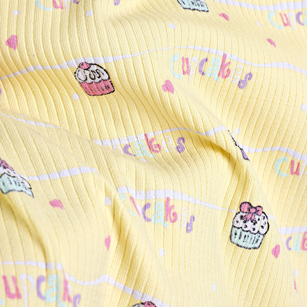 Ice Cream & Cupcake Kısa Kol Patiksiz Tulum Kız Bebek