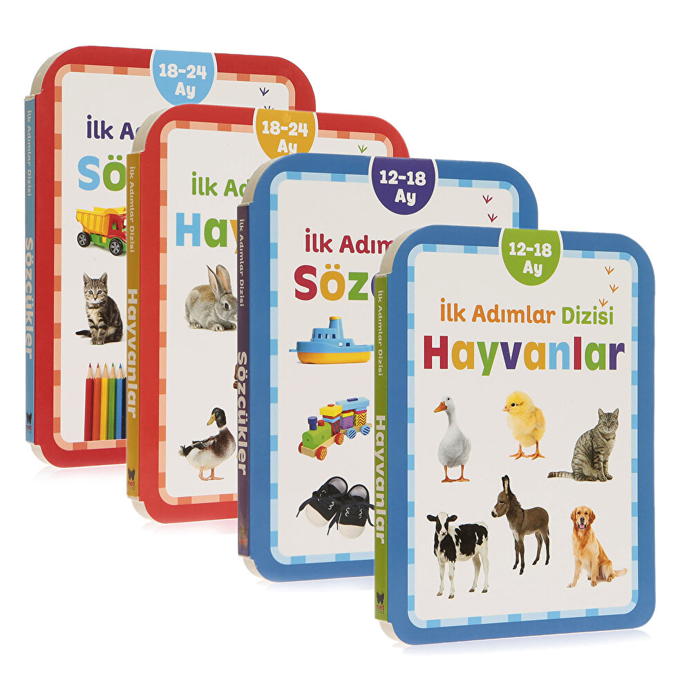 İlk Adımlar Dizisi 4lü Eğitici Bebek Kitap Seti