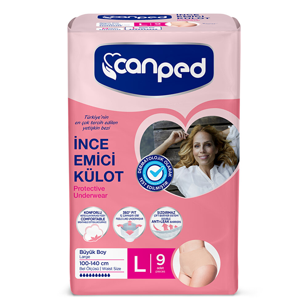 İnce Emici Külot Büyük Large 9 Adet
