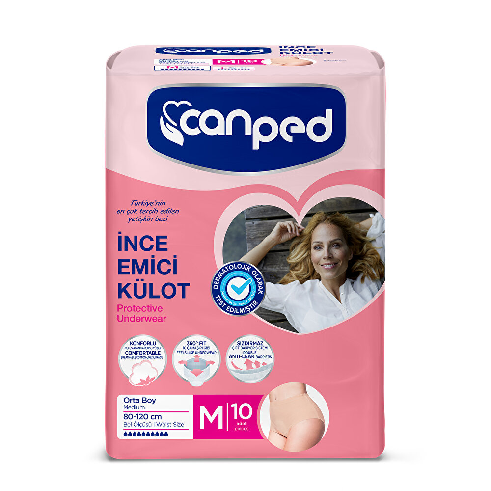 İnce Emici Külot Orta 10 Adet