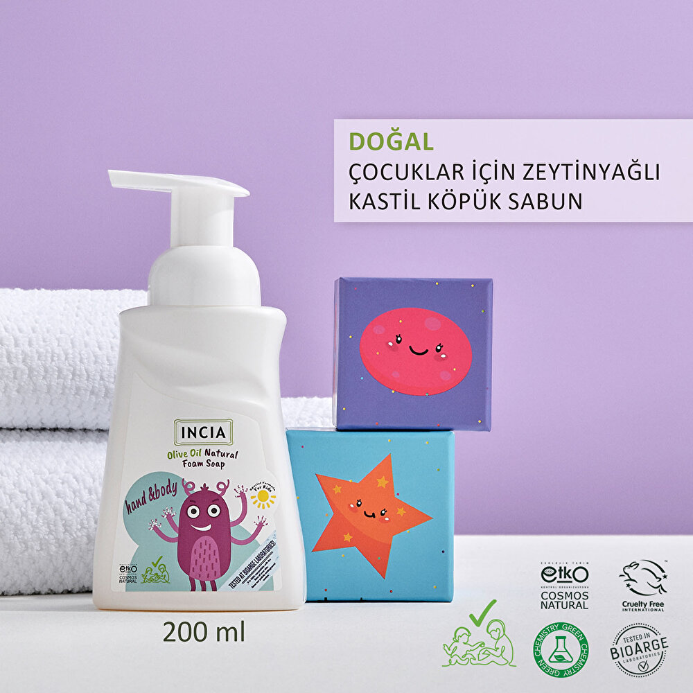 Zeytinyağlı Doğal Köpük Sabun 200 ml