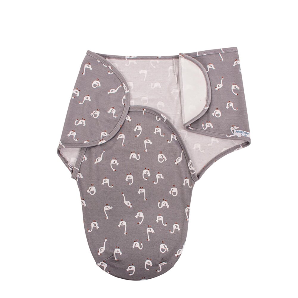 İnterlok Bebek Kundak - Kuğu Desen