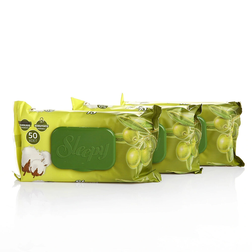 Zeytinyağlı Bebek Islak Mendil 3x50 Adet