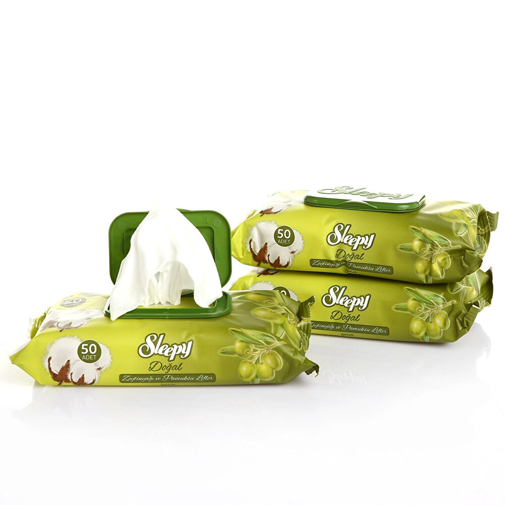 Zeytinyağlı Bebek Islak Mendil 3x50 Adet