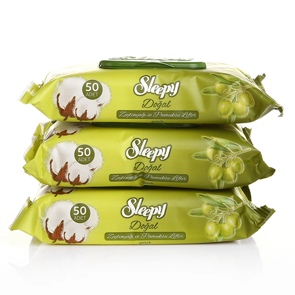 Zeytinyağlı Bebek Islak Mendil 3x50 Adet