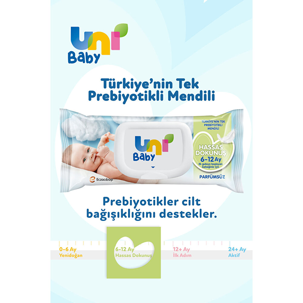 Hassas Dokunuş Bebek Islak Mendil 6-12 Ay 12x52 Adet