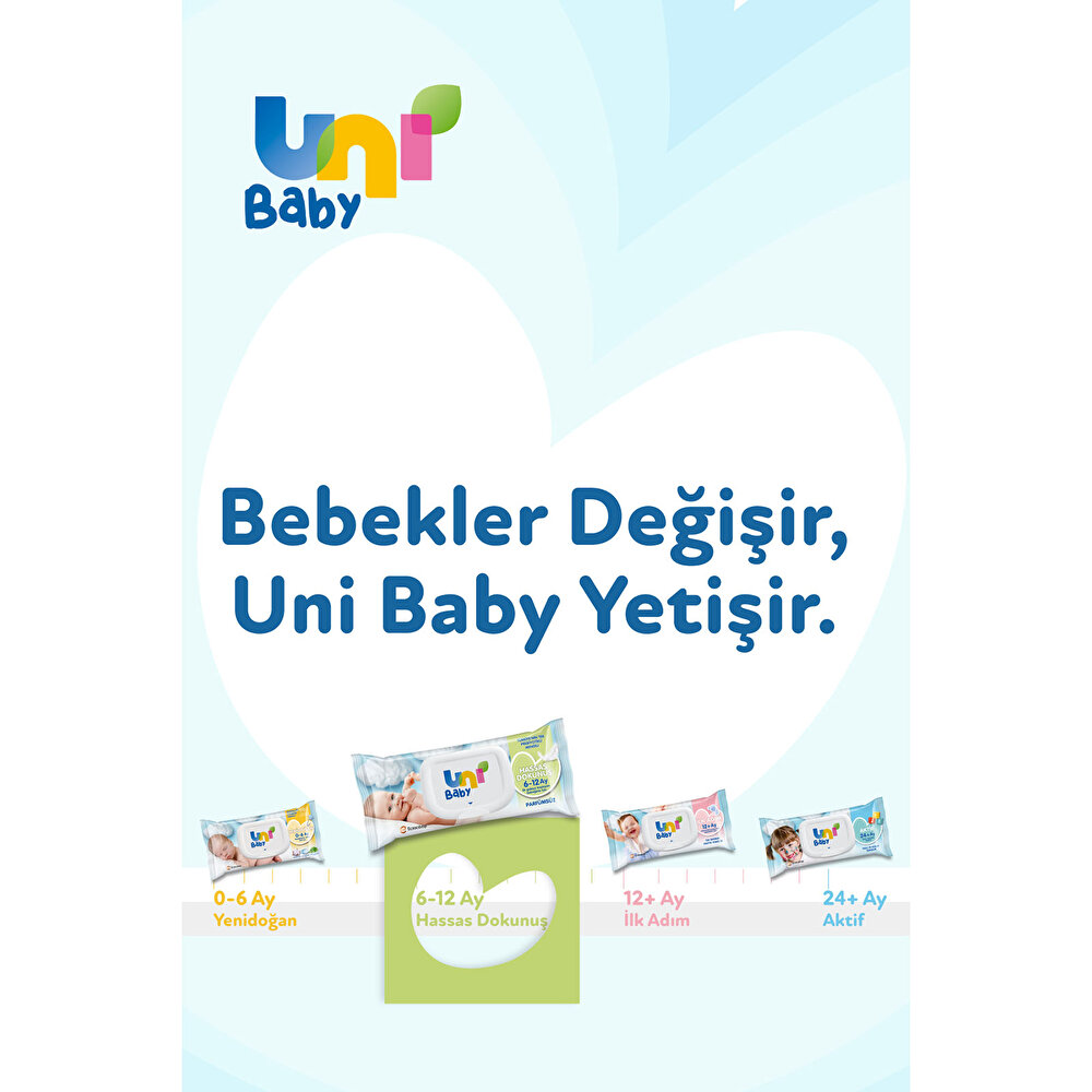 Hassas Dokunuş Bebek Islak Mendil 6-12 Ay 12x52 Adet