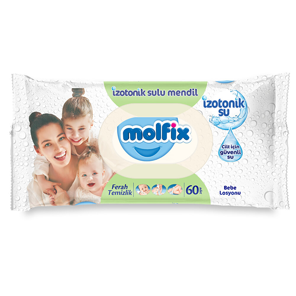 İzotonik Sulu Ferah Islak Mendil 12x60 Adet