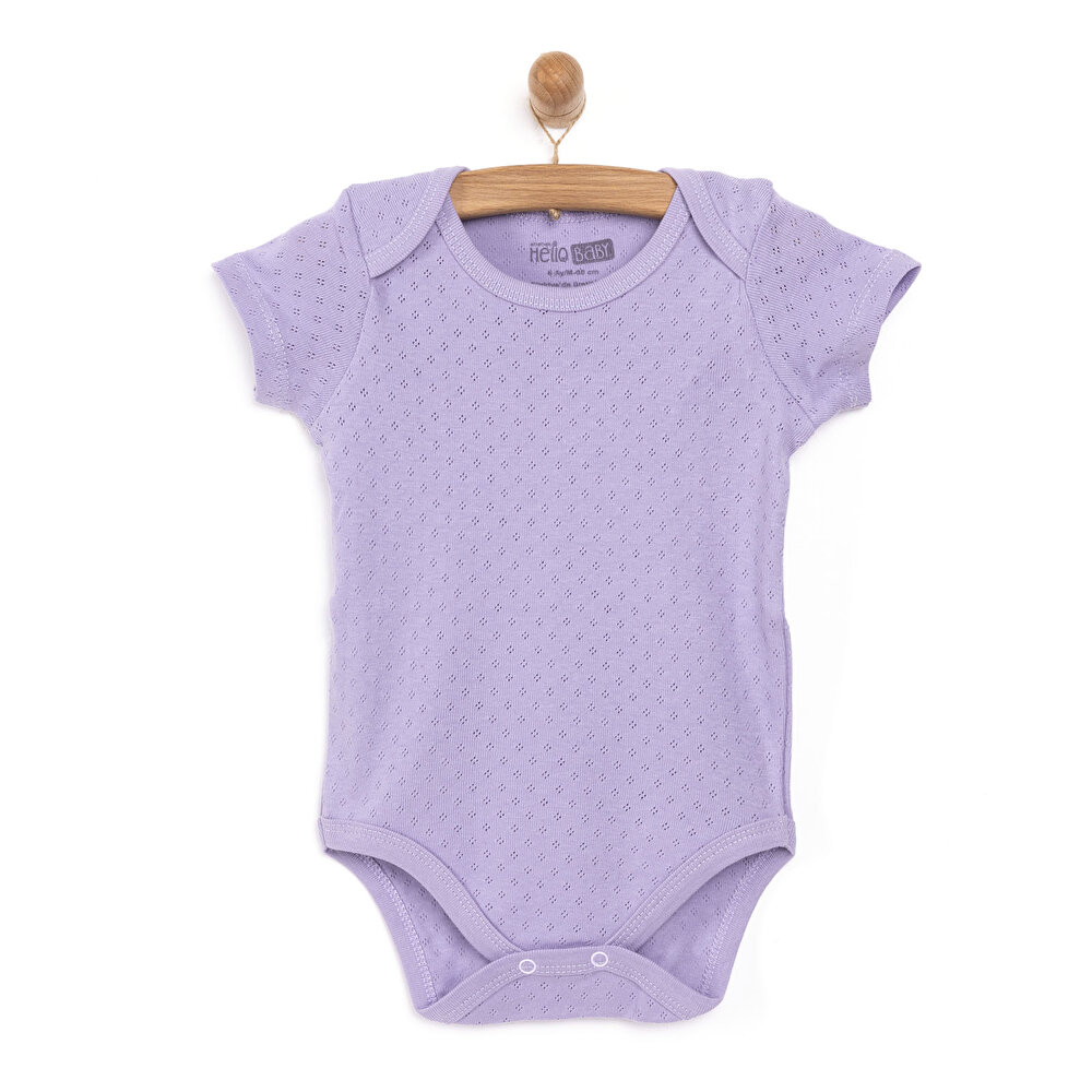 Jakarlı Kısa Kol Body Kız Bebek