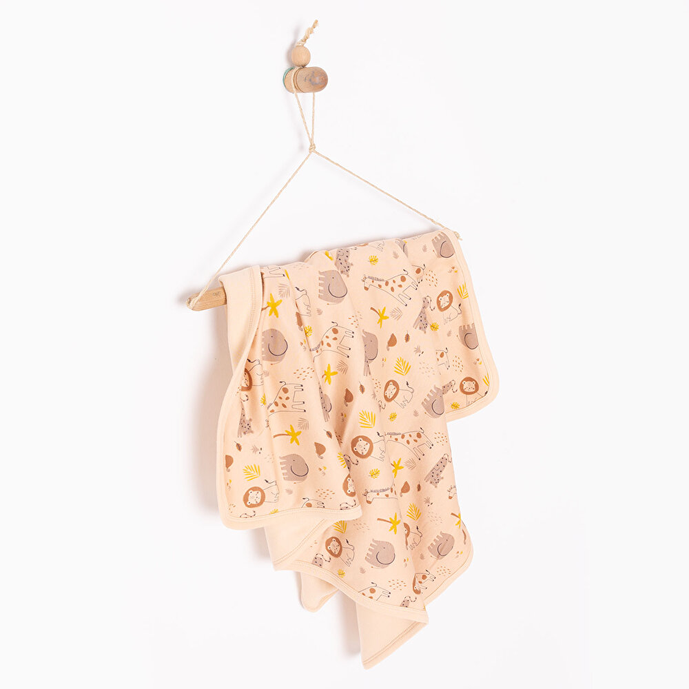 Jungle Desenli Unisex Battaniye Unisex
