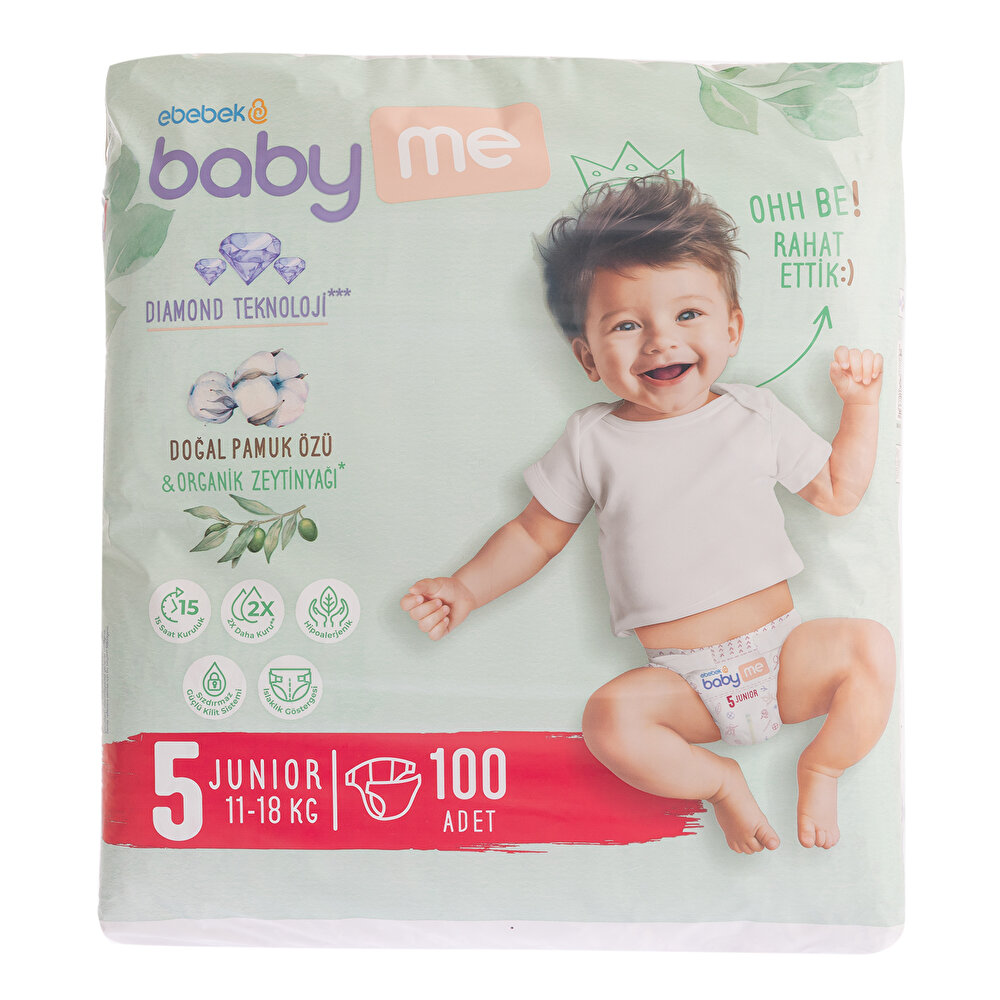 Junior 5 Numara Bebek Bezi 11-18 kg 100 Adet