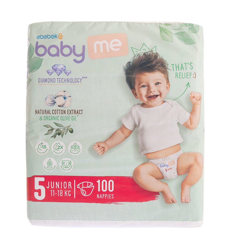 Junior 5 Numara Bebek Bezi 11-18 kg 100 Adet
