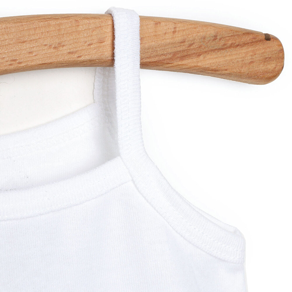 5li Beyaz Body  İp Askılı Unisex
