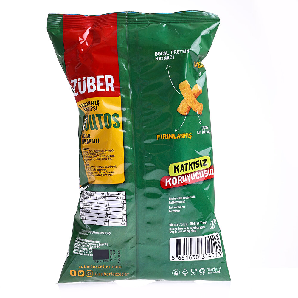 Kajun Baharatlı Fırınlanmış Nohut Cipsi 55 gr