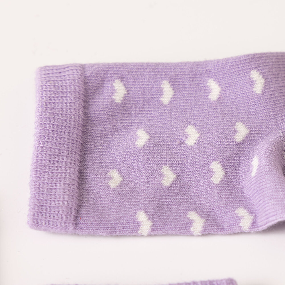 Kalp desenli 3lü Soket Çorap Kız Bebek