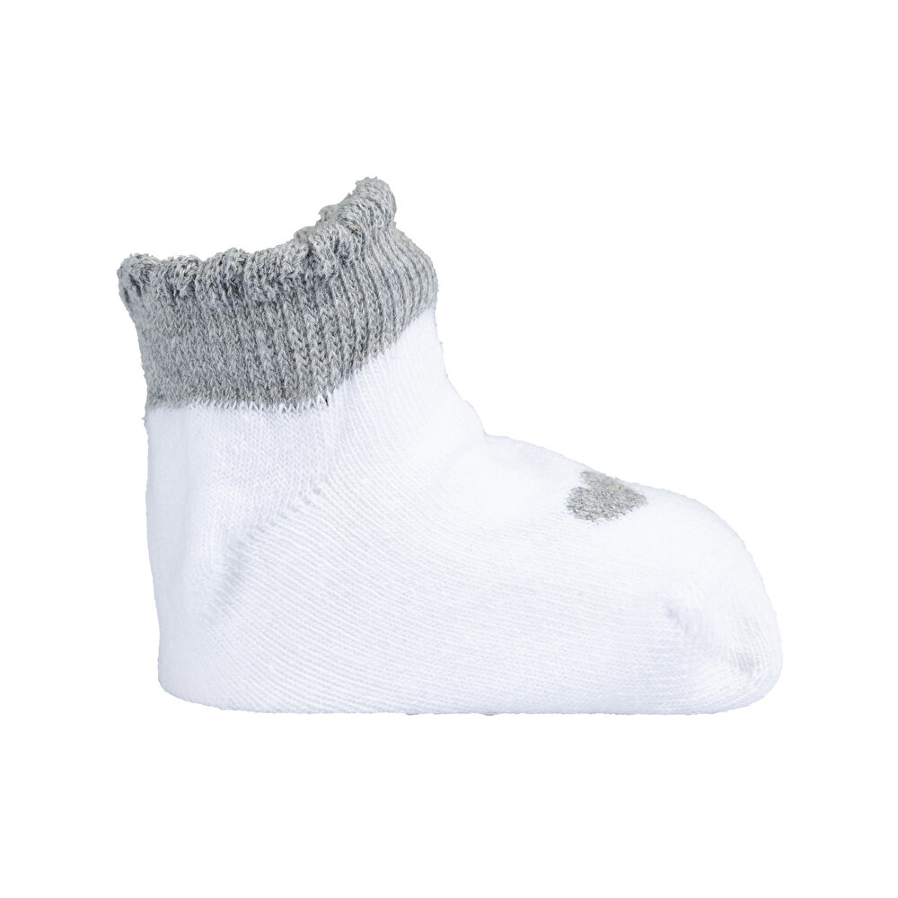 Kalp Desenli Kız 3'lü Bilek Çorap Kız Bebek