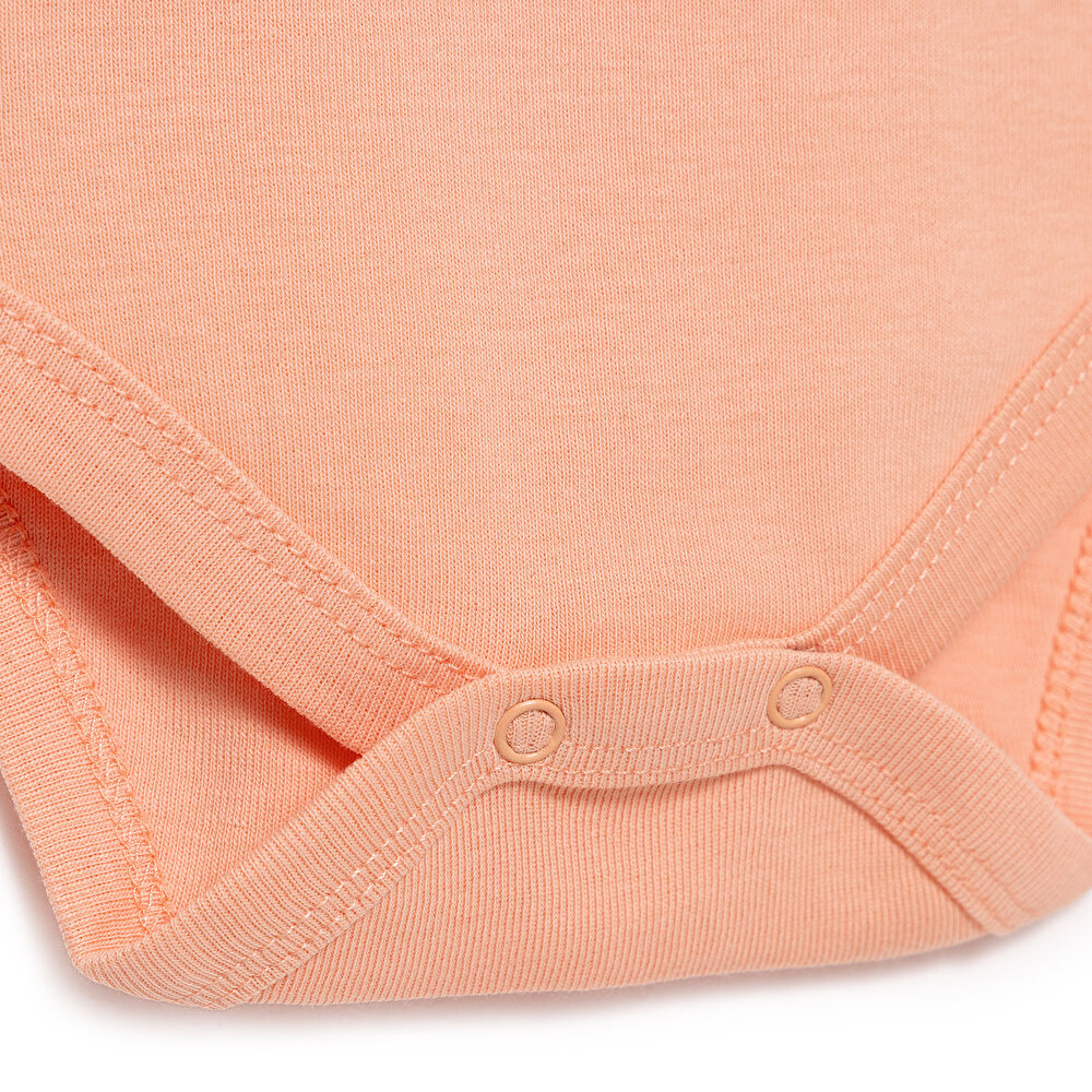 Kalp ve Bulut Desenli 2'li Çıtçıtlı İp Askılı Body Pembe