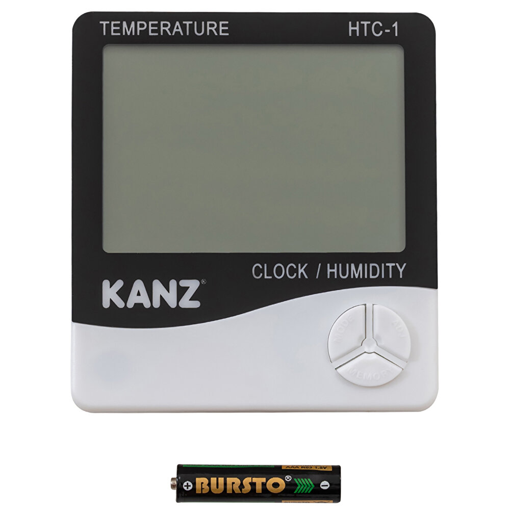 Dijital Saatli Sıcaklık ve Nem Ölçer